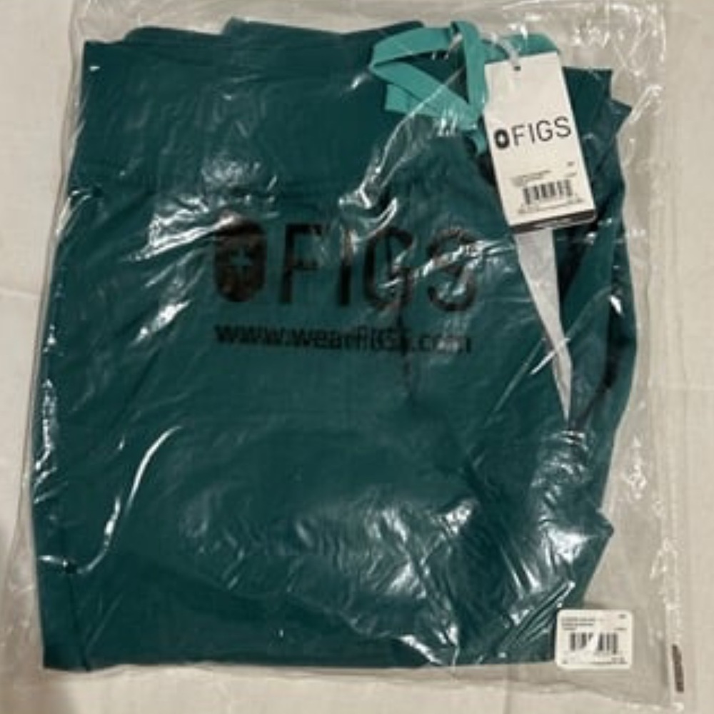 Figs Scrub Pants, Hunter Green, HW S/Petite